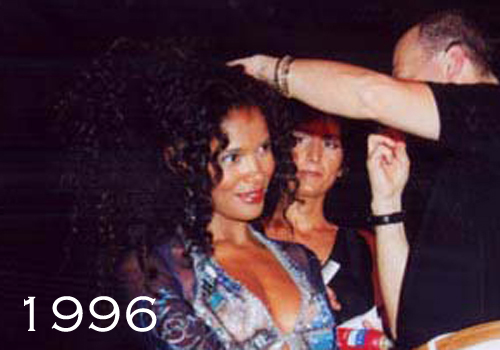 Gabriele pettina Denny Mendez Miss Italia 1996